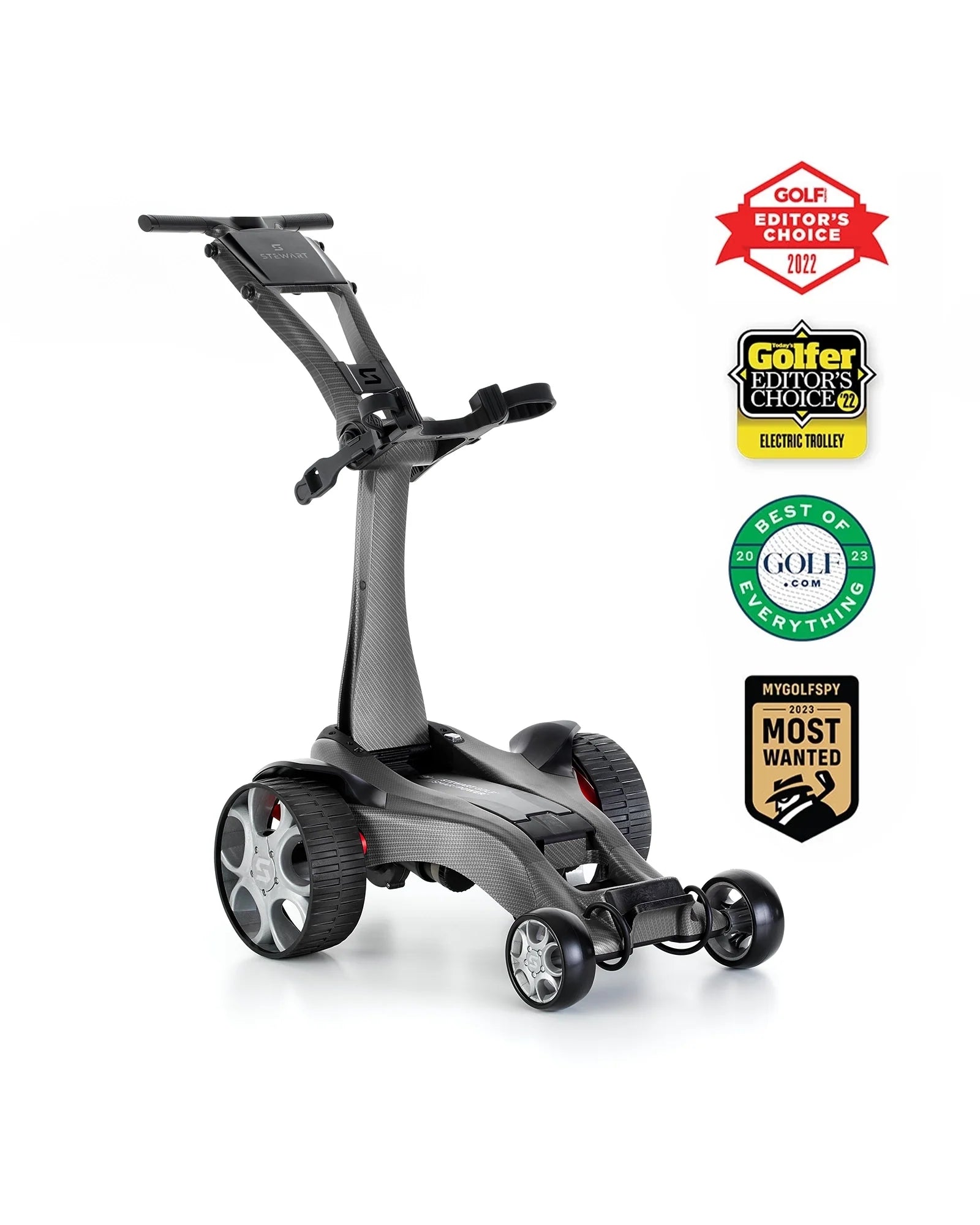 STEWART GOLF Q-FOLLOW ELETRIC CART CARBON FIBRE (30AH BATTERY)