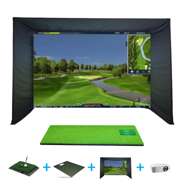 Optishot2 Golf In A Box 4 Simulator Package