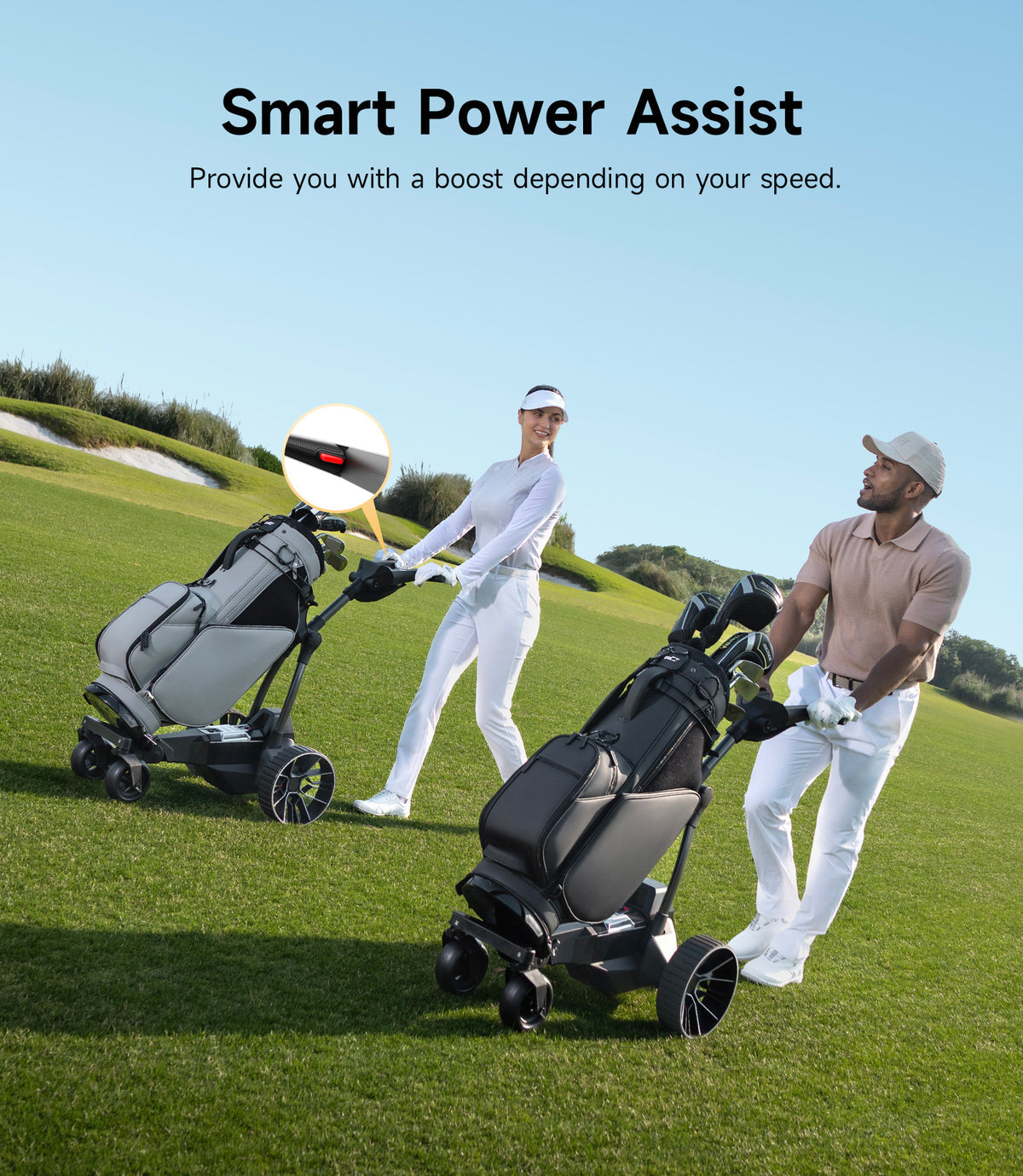 Navee Birdie 3X Follow/Remote Electric Golf Cart Caddy - Motogolf.com