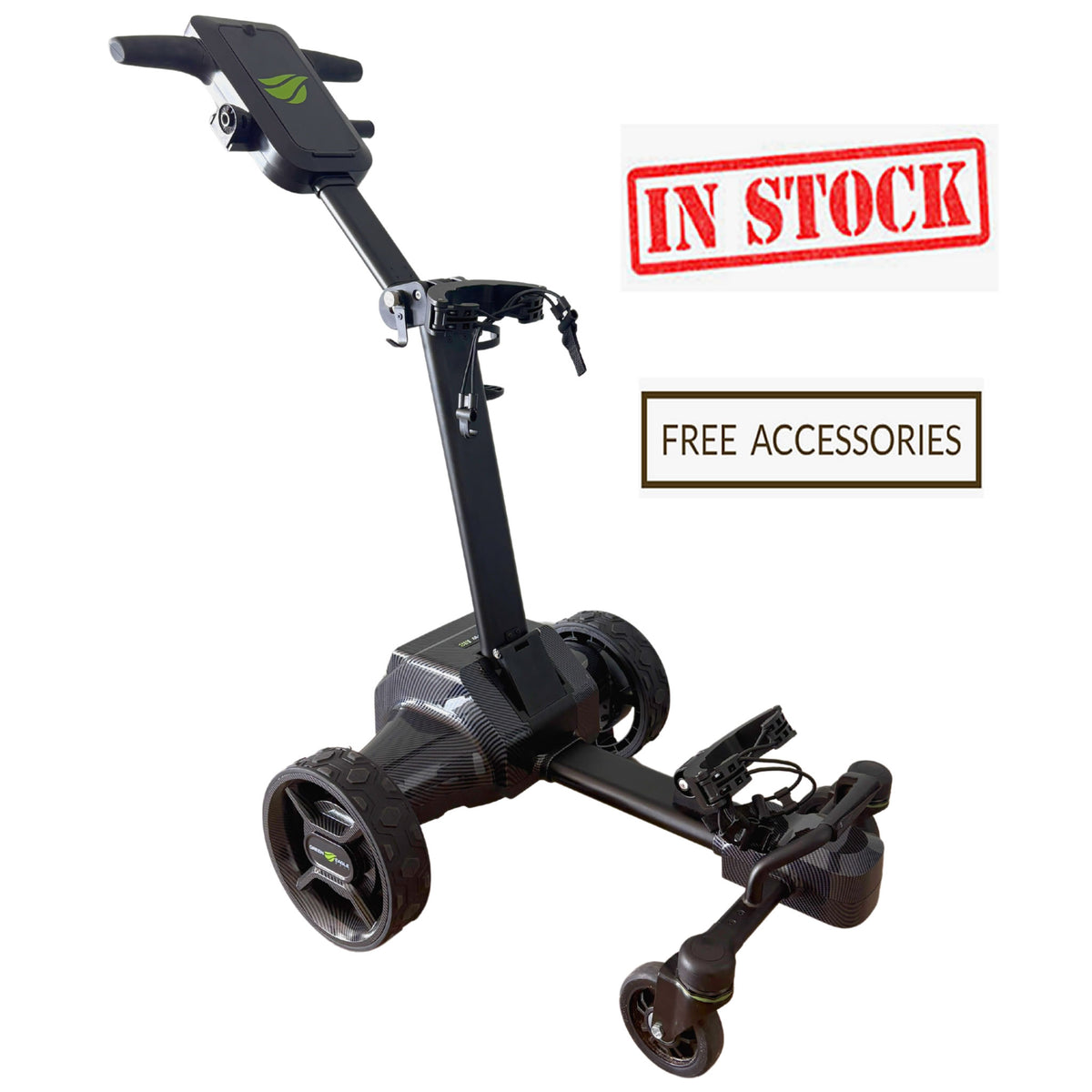 ELECTRICGOLF LOGOCROSSCOLLAR BLACK XLサイズ Green Eagle Golf M8 Follow/Remote Electric Golf Cart Caddy