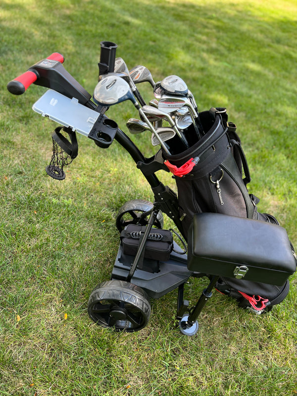 Super E Caddy The Weekender Fully Loaded Lithium Electric Golf Caddy