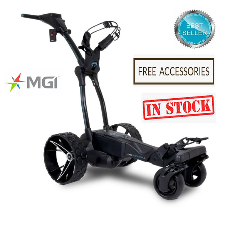 MGI Zip Navigator AT (ALL TERRAIN) Electric Golf Caddy Bundle Deal