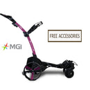 MGI Zip Navigator AT (All Terrain - Passion Pink) Lithium Remote Control Golf Caddy