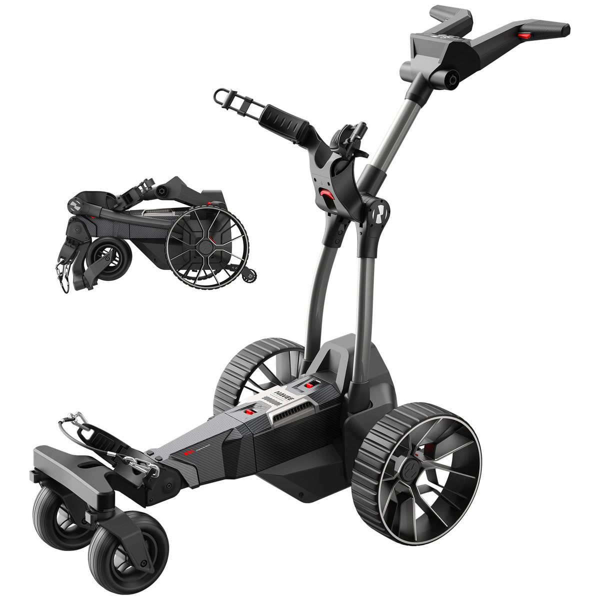 Navee Birdie 3X Follow/Remote Electric Golf Cart Caddy - Motogolf.com