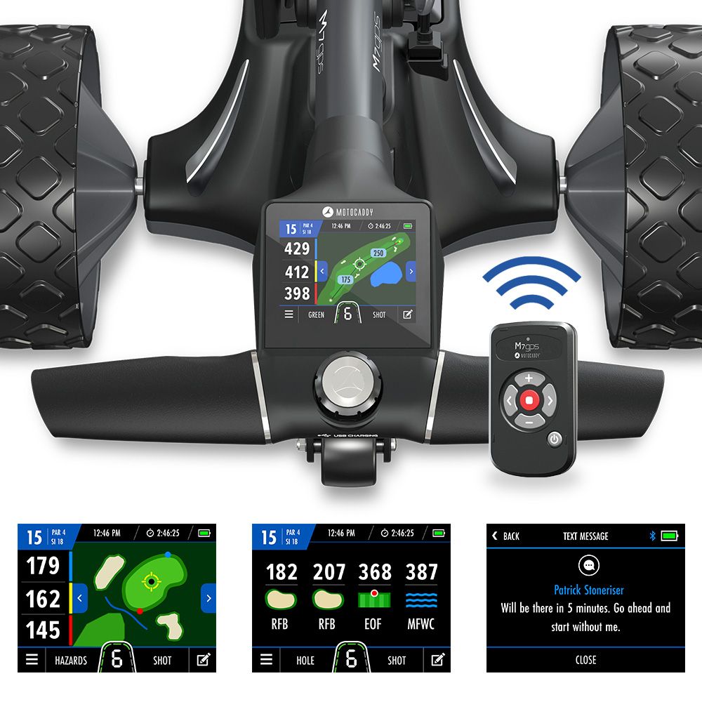 Motocaddy M7 GPS Lithium Remote Control Golf Caddy - Game Changer!