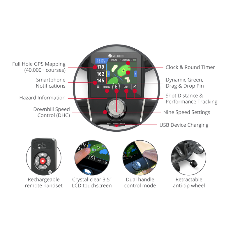 Motocaddy M7 GPS Lithium Remote Control Golf Caddy