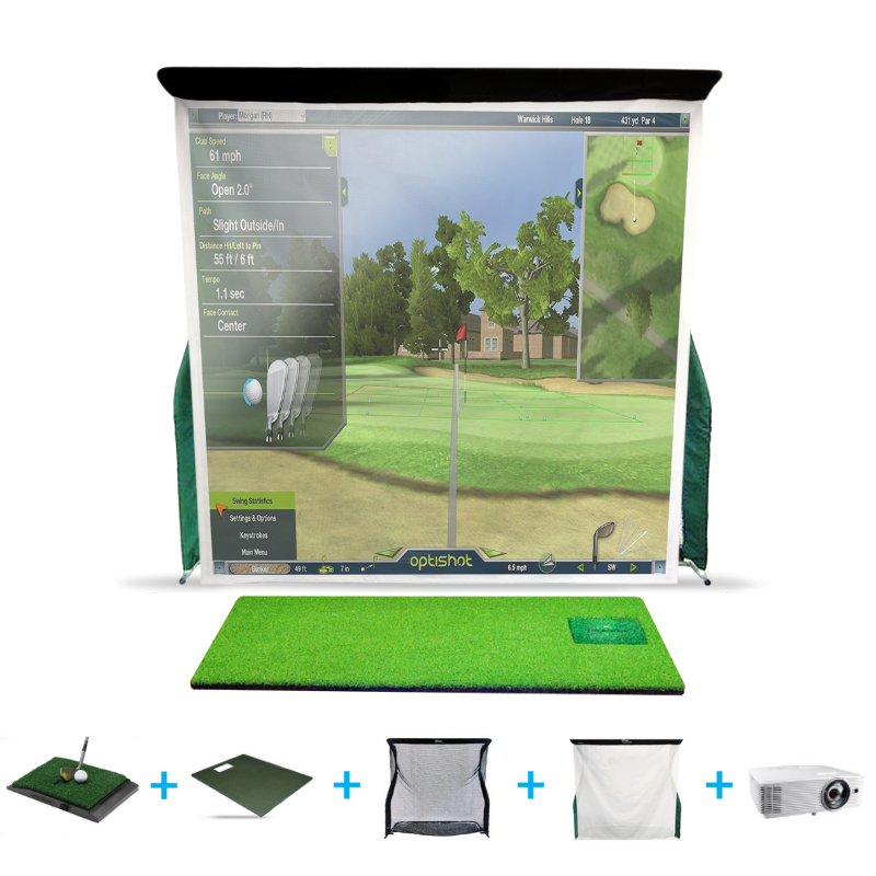Optishot2 Golf In A Box 5 Simulator Package