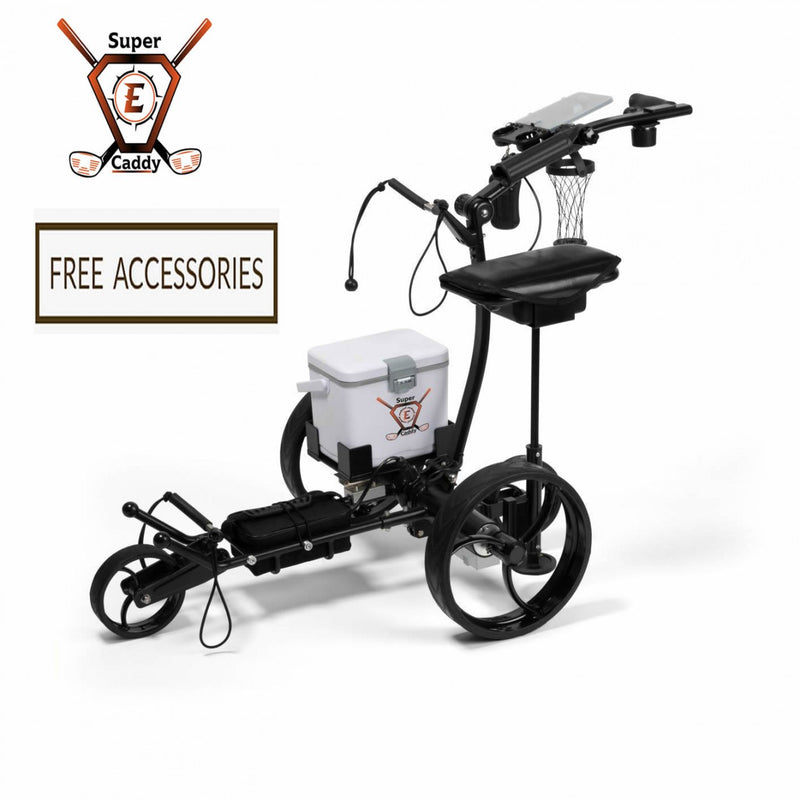 Super E Caddy Remote Golf Caddy Free Cooler Bundle
